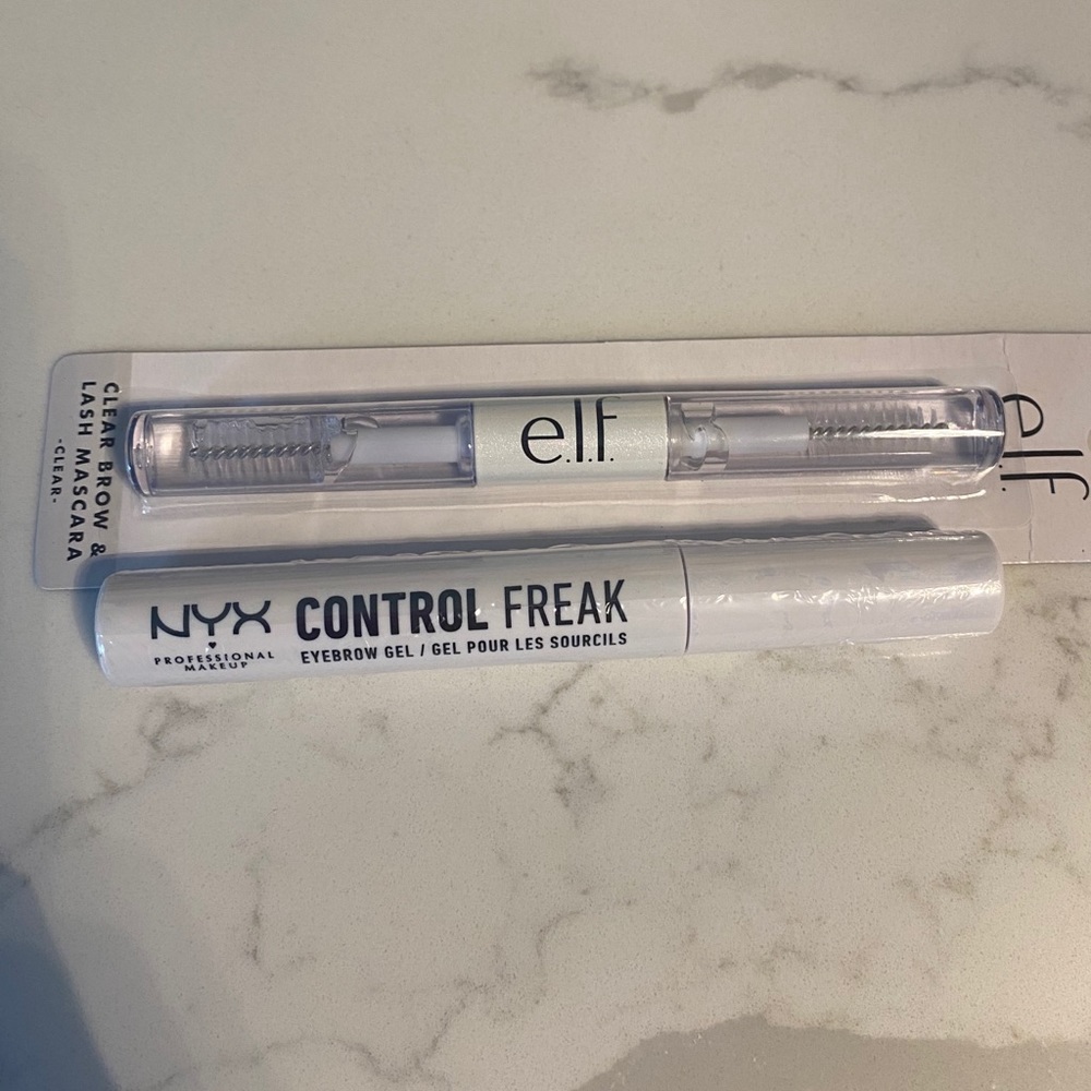 Elf and NYX brow gel/mascara